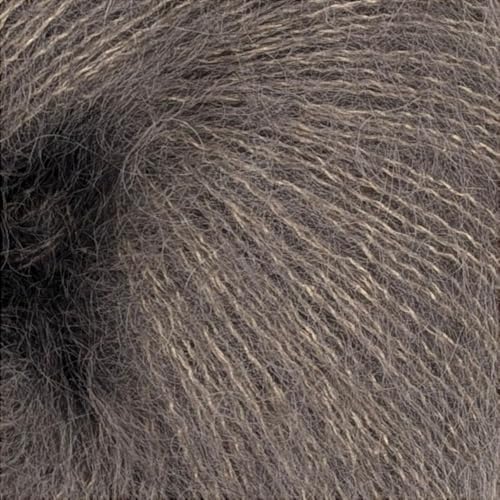 Fulffy Premium Super Kid Mohair und Seide Lace-Weight Strick- und Häkelgarn, 25 g, Halo Kid Silk 429 Wood von Laughing Hens