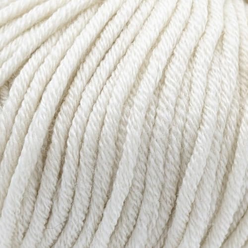 Kammgarn/Aran-Weight 100% Superwash feine Merinowolle Strick- und Häkelgarn, mulesingfrei, 50g - Pure Merino Aran 3650 Old White Kammgarn/Aran-Weight 100% Superwash feine Merinowolle Strick- und Häkelgarn, mulesingfrei, 50g - Pure Merino Aran 3650 Old White von Laughing Hens