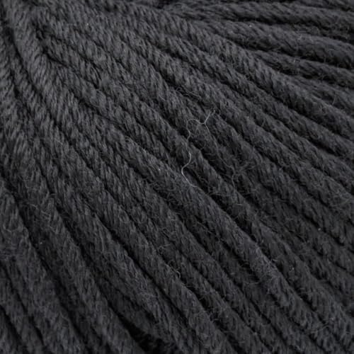 Kammgarn/Aran-Weight 100% Superwash feine Merinowolle Strick- und Häkelgarn, mulesingfrei, 50g - Pure Merino Aran 3659 Schwarz Kammgarn/Aran-Weight 100% Superwash feine Merinowolle Strick- und Häkelgarn, mulesingfrei, 50g - Pure Merino Aran 3659 Schwarz von Laughing Hens