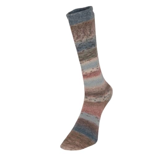 Premium Multicolor, Wolle und Nylon Selbst-Patterning Superwash 4-lagiges Sockengarn, 100 g – Super Sock 18 Fete von Laughing Hens