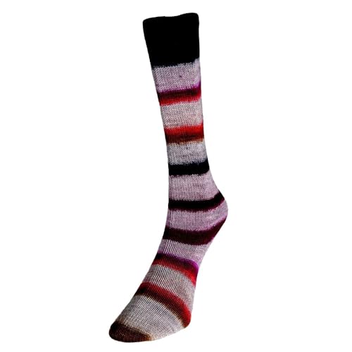Super Sock 04 Synergy Superwash 4-lagiges Sockengarn, mehrfarbig, Wolle und Nylon, 100 g von Laughing Hens