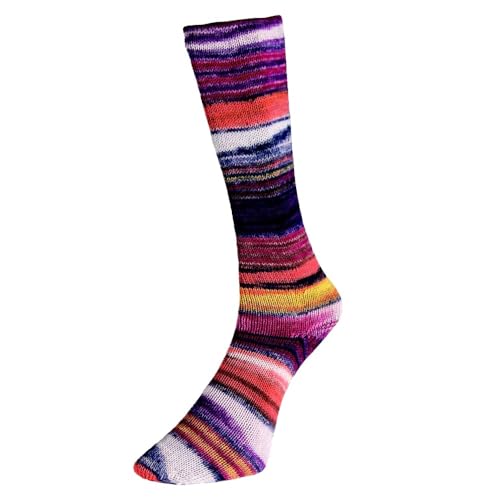 Super Sock 10 Jenergy Superwash 4-lagiges Sockengarn, Wolle und Nylon, mehrfarbig, Wolle und Nylon, 100 g Super Sock 10 Jenergy Superwash 4-lagiges Sockengarn, Wolle und Nylon, mehrfarbig, Wolle und Nylon, 100 g von Laughing Hens
