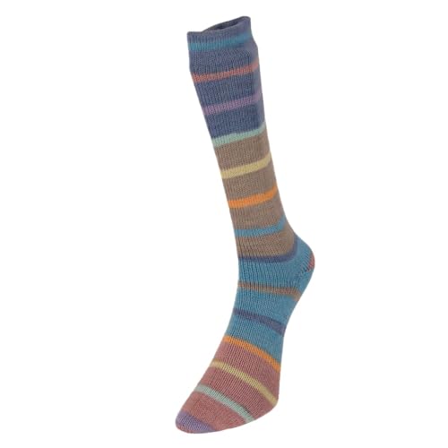 Super Sock 12 Boleyn Superwash 4-lagiges Sockengarn, mehrfarbig, Wolle und Nylon, 100 g von Laughing Hens