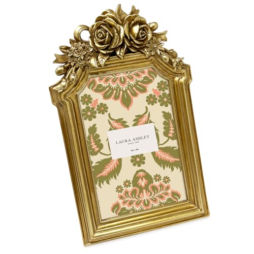 Laura Ashley Bilderrahmen mit Rosette und Haken, Antikgold, 10,2 x 15,2 cm, mit Staffelei und Haken, Tisch- und Wanddekoration, dekoratives Blumendesign, Heimdekoration, Kunst, Fotogalerie (10,2 x Laura Ashley Bilderrahmen mit Rosette und Haken, Antikgold, 10,2 x 15,2 cm, mit Staffelei und Haken, Tisch- und Wanddekoration, dekoratives Blumendesign, Heimdekoration, Kunst, Fotogalerie (10,2 x von Laura Ashley