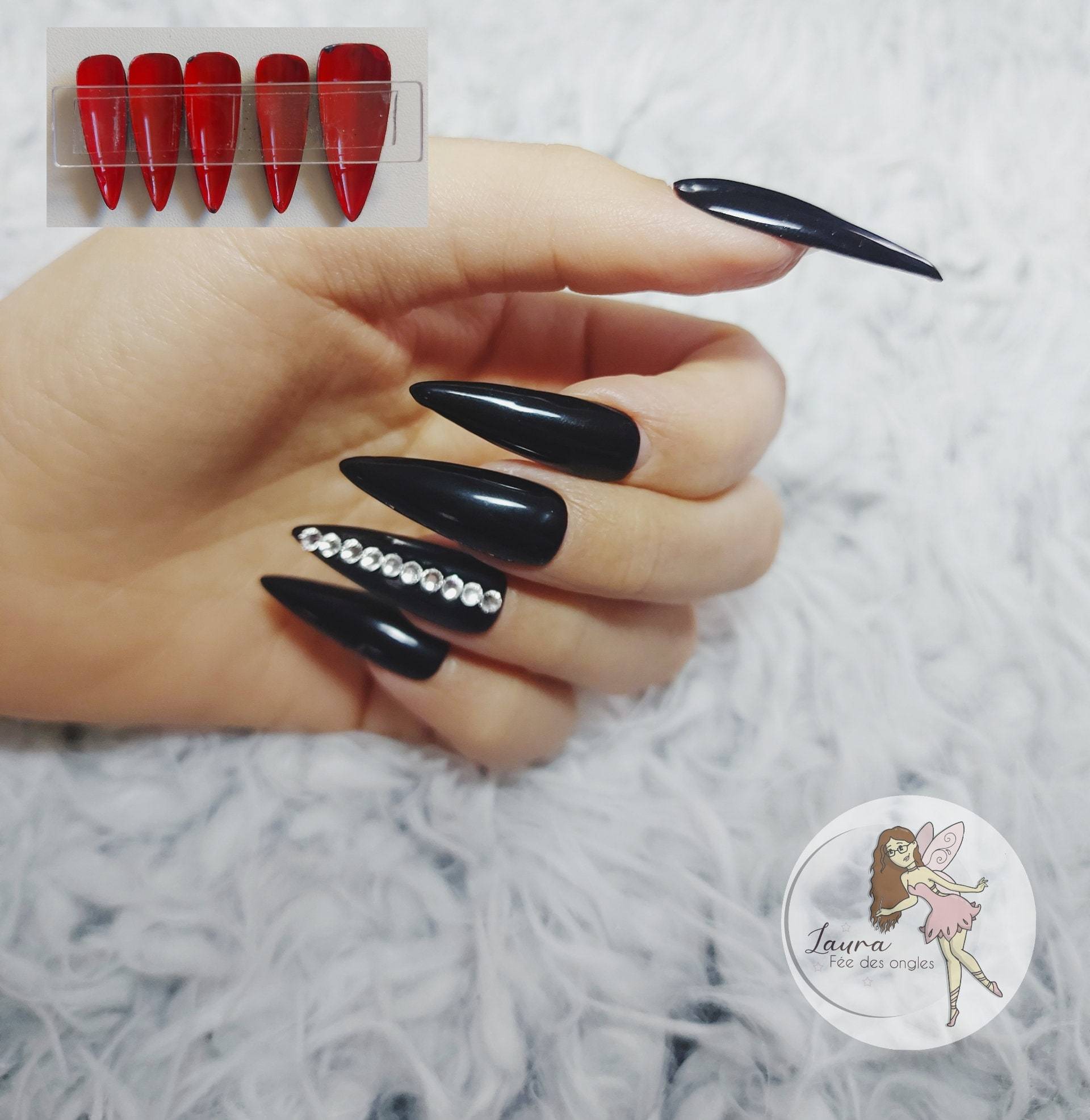 Wiederverwendbare Individuelle Kunstnägel | Press On Nails, 10Er-Set, Winterkollektion 2021/2022 Wiederverwendbare Individuelle Kunstnägel | Press On Nails, 10Er-Set, Winterkollektion 2021/2022 von LauraFeeDesOngles