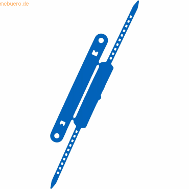 20 x Laurel Heftstreifen + Deckschiene VE=5 Stück blau von Laurel