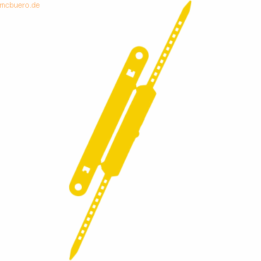 20 x Laurel Heftstreifen + Deckschiene VE=5 Stück gelb von Laurel