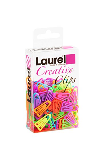Laurel 0126-97 Plastiklips 21 mm aus Polystyrol, Leuchtfarben sortiert von Laurel