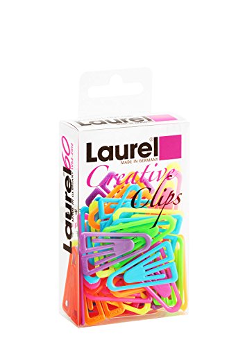 Laurel 1306-97 Plastiklips 35 mm aus Polystyrol, Leuchtfarben sortiert von Laurel