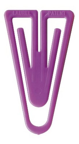 Laurel Büroklammer Plastiklips, PS, 35 mm, Beutel, violett von Laurel