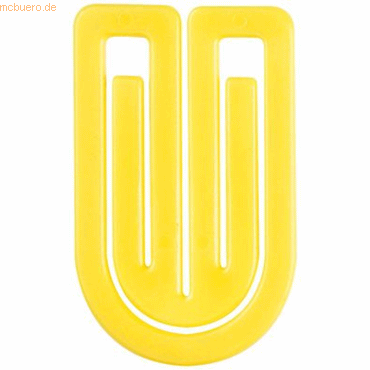 Laurel Büroklammern King Klip 50mm VE=100 Stück gelb von Laurel