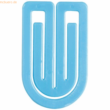 Laurel Büroklammern King Klip 50mm VE=100 Stück hellblau von Laurel