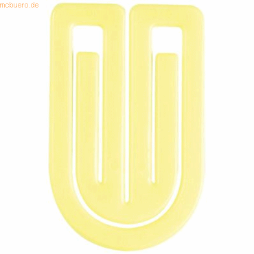 Laurel Büroklammern King Klip 50mm VE=100 Stück hellgelb von Laurel