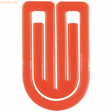 Laurel Büroklammern King Klip 50mm VE=100 Stück hellrot von Laurel