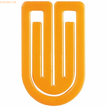 Laurel Büroklammern King Klip 50mm VE=100 Stück orange von Laurel