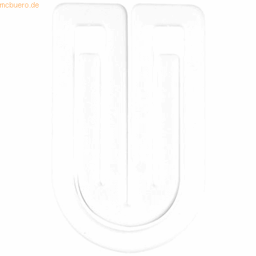 Laurel Büroklammern King Klip 50mm VE=100 Stück weiß von Laurel