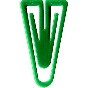 Laurel Büroklammern Plastiklips 21mm VE=1000 Stück grün von Laurel