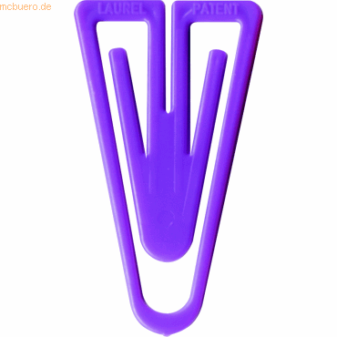 Laurel Büroklammern Plastiklips 35mm VE=1000 Stück violett Laurel Büroklammern Plastiklips 35mm VE=1000 Stück violett von Laurel