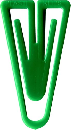 Laurel Büroklammern Plastiklips 60mm VE=75 Stück grün von Laurel