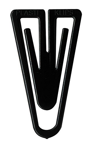 Laurel Plastiklips aus Polystyrol, 25 mm, schwarz von Laurel