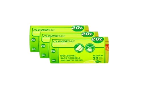 Müllbeutel Allzweckbeutel Reißfeste Müllbeutel mit Zugband 20L - Aktive Frische Zitronenduft 3 Rollen x 20 Beutel Müllbeutel Allzweckbeutel Reißfeste Müllbeutel mit Zugband 20L - Aktive Frische Zitronenduft 3 Rollen x 20 Beutel von Lauroo