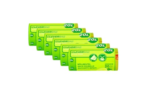 Müllbeutel Allzweckbeutel Reißfeste Müllbeutel mit Zugband 20L - Aktive Frische Zitronenduft 6 Rollen x 20 Beutel Müllbeutel Allzweckbeutel Reißfeste Müllbeutel mit Zugband 20L - Aktive Frische Zitronenduft 6 Rollen x 20 Beutel von Lauroo