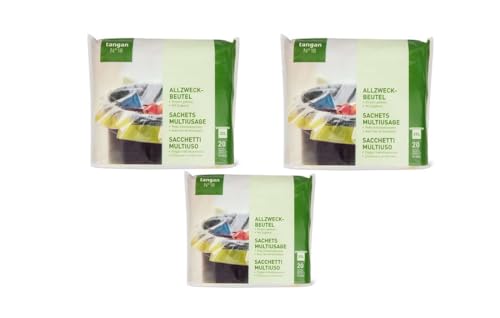 Müllbeutel Allzweckbeutel Reißfeste Müllbeutel mit Zugband 35L Einzeln gefaltet - 3 Packung x 20 Beutel Müllbeutel Allzweckbeutel Reißfeste Müllbeutel mit Zugband 35L Einzeln gefaltet - 3 Packung x 20 Beutel von Lauroo