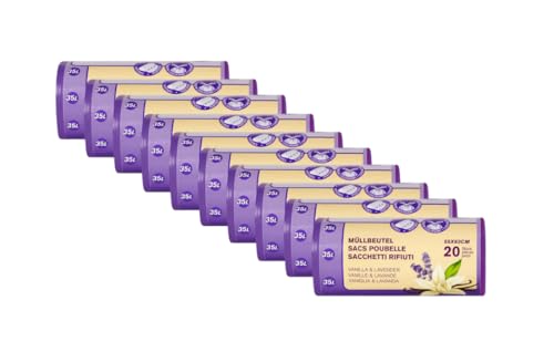 Müllbeutel Allzweckbeutel Reißfeste Müllbeutel mit Zugband 35L - Vanilla & Lavender 10 Rollen x 20 Beutel Müllbeutel Allzweckbeutel Reißfeste Müllbeutel mit Zugband 35L - Vanilla & Lavender 10 Rollen x 20 Beutel von Lauroo