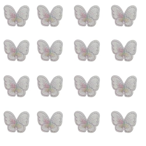 50 Stück bestickte Schmetterlings-Spitzenapplikationen, bunte Organza-Schmetterlinge zum Aufnähen, Applikation für Hochzeitskleid, Kleidung, Nähen, Verzierung, DIY, Handwerk, Haar-Accessoires 50 Stück bestickte Schmetterlings-Spitzenapplikationen, bunte Organza-Schmetterlinge zum Aufnähen, Applikation für Hochzeitskleid, Kleidung, Nähen, Verzierung, DIY, Handwerk, Haar-Accessoires von Lauthen.S