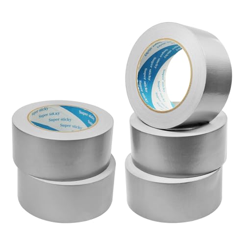 Lauyeboho 5 Rollen Panzertape Silber, 27.5 m x 50 mm Gewebe Reparatur Klebeband, Wasserdichtes Reparaturband Gewebeklebeband Lauyeboho 5 Rollen Panzertape Silber, 27.5 m x 50 mm Gewebe Reparatur Klebeband, Wasserdichtes Reparaturband Gewebeklebeband von Lauyeboho