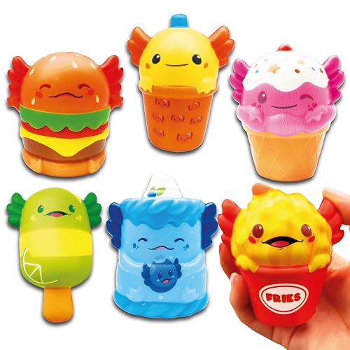 Lavatelli - Set mit 6 Stück Squishy Toys Axolotl, 8 cm, Kindergeburtstag Endgeschenke, Mitgebsel Geburstag, Kawaii Spiele, Gadgets, Geschenke und Geschenkideen für Jungen und Mädchen Lavatelli - Set mit 6 Stück Squishy Toys Axolotl, 8 cm, Kindergeburtstag Endgeschenke, Mitgebsel Geburstag, Kawaii Spiele, Gadgets, Geschenke und Geschenkideen für Jungen und Mädchen von Lavatelli