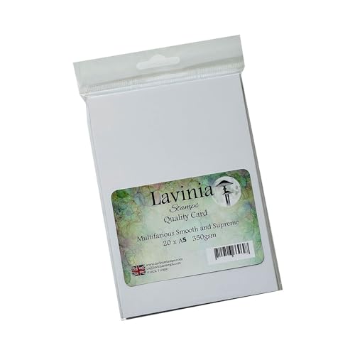 Lavinia Stamps, Multifarious Card A5, 20 Bögen, White, 330g/m² von Lavinia Stamps