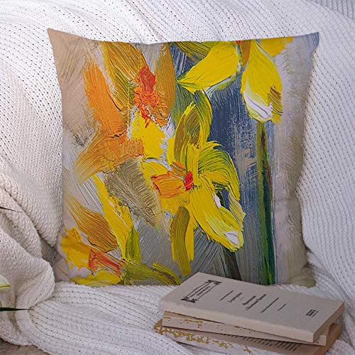 Kissenbezüge Muster Galerie Textur Design Ölgemälde Innen Staffelei auf Blumen lebendige Texturen Blume Polyester Überwurf Kissenbezug Kissenbezug für Couch Sofa Dekorationen 18 x 18 Zoll Kissenbezüge Muster Galerie Textur Design Ölgemälde Innen Staffelei auf Blumen lebendige Texturen Blume Polyester Überwurf Kissenbezug Kissenbezug für Couch Sofa Dekorationen 18 x 18 Zoll von Lawenp