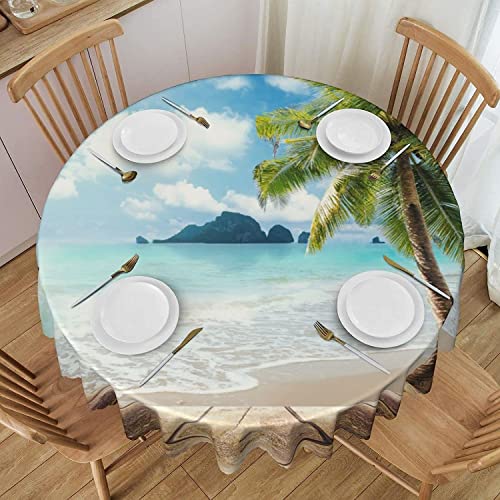 Summer Beachround Lace Tischdecke 60 Zoll, wasserdichte runde Tischdecke für Esszimmer, Küche, Picknick, Hochzeit und Geburtstagsfeier. Summer Beachround Lace Tischdecke 60 Zoll, wasserdichte runde Tischdecke für Esszimmer, Küche, Picknick, Hochzeit und Geburtstagsfeier. von Lawenp
