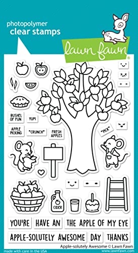 Lawn Fawn, Clear Stamp, Apple-solutely Awesome von Lawn Fawn