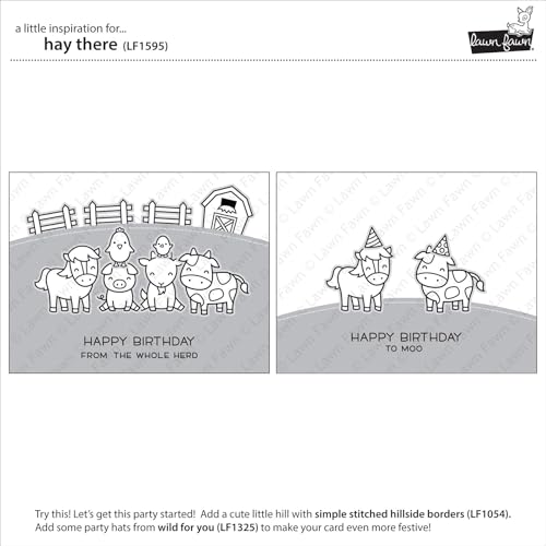 Lawn Fawn, Clear Stamp, Hay There von Lawn Fawn