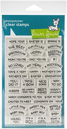 Lawn Fawn, Clear Stamp, Reveal Wheel Spring sentiments von Lawn Fawn