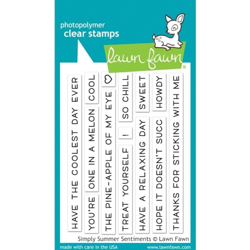 Lawn Fawn, Clear Stamp, Simply Summer sentiments von Lawn Fawn