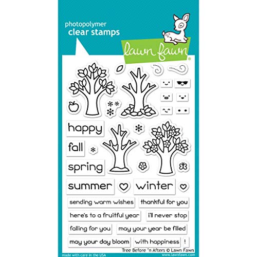 Lawn Fawn, Clear Stamp, Tree Before 'n afters von Lawn Fawn
