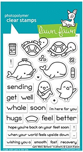 Lawn Fawn, Clear Stamp, get Well Before 'n afters von Lawn Fawn