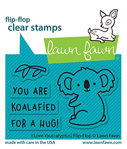 Lawn Fawn, Clear Stamp, i Love You (calyptus) flip-Flop von Lawn Fawn