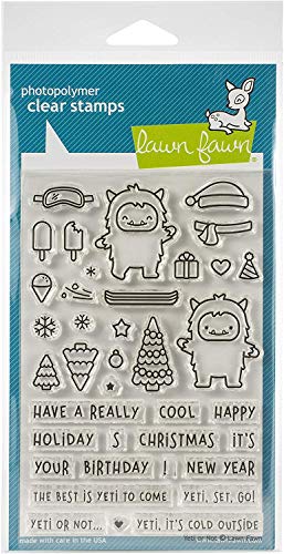 Lawn Fawn, Clear Stamp, yeti or not von Lawn Fawn
