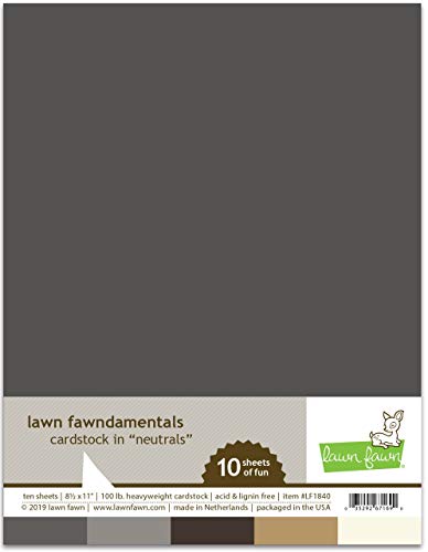 Lawn Fawn, neutral Pack cardstock, Block 10 Blatt, 8 1/2" x 11" von Lawn Fawn