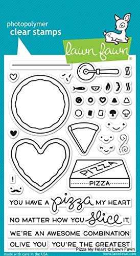 Lawn Fawn Clear Stamp - Pizza My Heart by Lawn Fawn von Lawn Fawn
