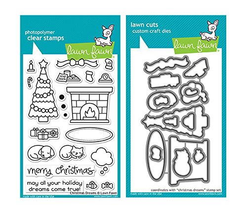 Lawn Fawn Clear Stamp and Die Set - Christmas Dreams - Two Item Bundle von Lawn Fawn