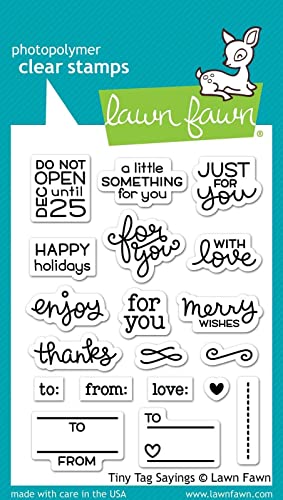Lawn Fawn Clear Stamps 3 x 4 Zoll Tiny Tag Sayings von Lawn Fawn