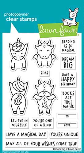 Lawn Fawn Clear Stamps 4"X6"-Dream Big Lawn Fawn Clear Stamps 4"X6"-Dream Big von Lawn Fawn