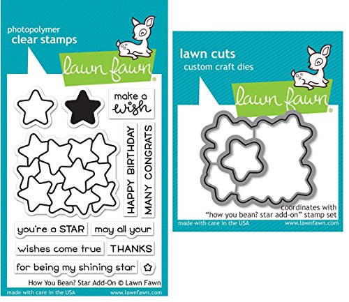 Lawn Fawn How You Bean Stars Add-On Clear Stamps and Dies - Two Item Bundle Lawn Fawn How You Bean Stars Add-On Clear Stamps and Dies - Two Item Bundle von Lawn Fawn