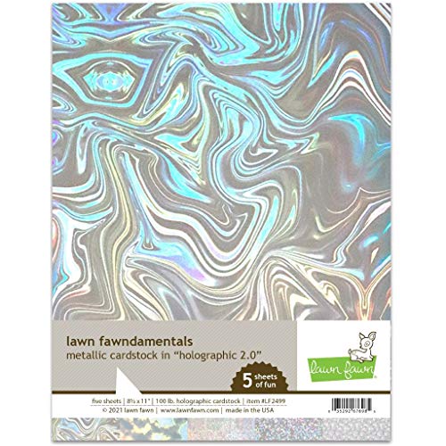 Lawn Fawn LF2499 Metallic Cardstock - Holographic 2.0 Lawn Fawndamentals Lawn Fawn LF2499 Metallic Cardstock - Holographic 2.0 Lawn Fawndamentals von Lawn Fawn
