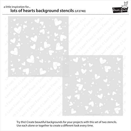 Lawn Fawn LF2740 Lots of Hearts Background Stencils Stencils Lawn Fawn LF2740 Lots of Hearts Background Stencils Stencils von Lawn Fawn